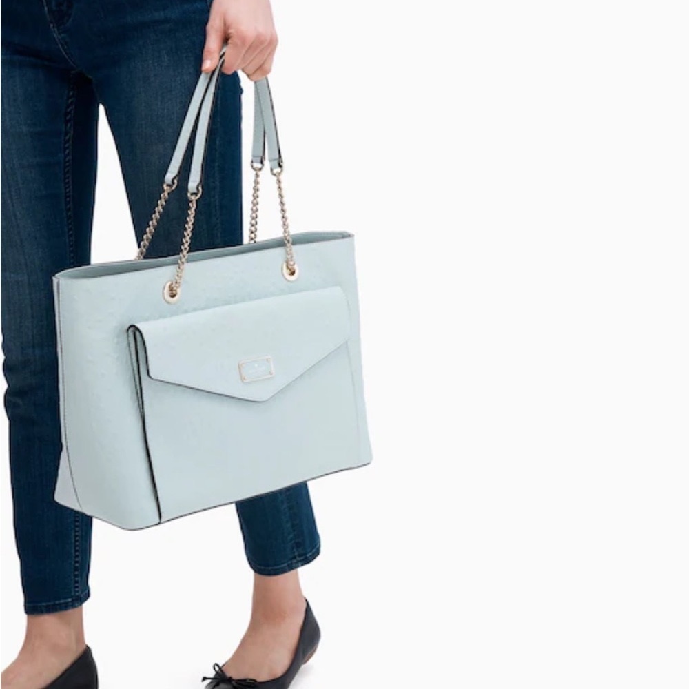 Kate Spade Ostrich Embossed Leather Tote